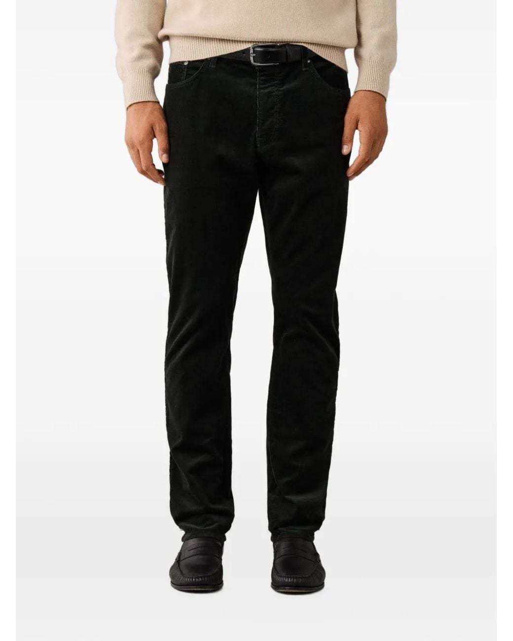 Hackett Black Trinity Corduroy Trousers for men