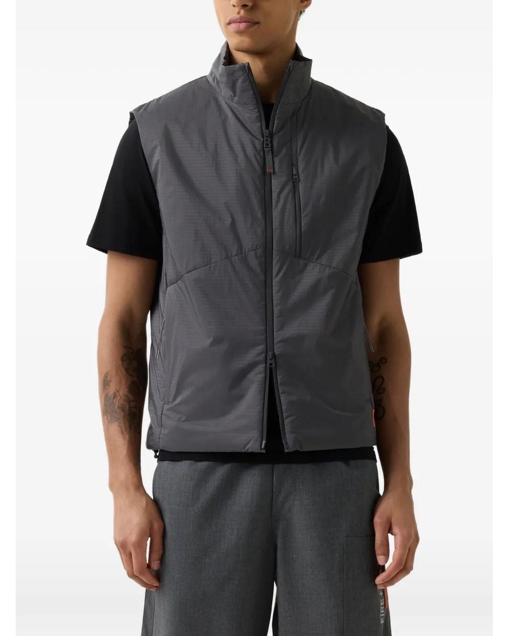Bogner Fire + Ice Black Conor Ripstop Gilet for men