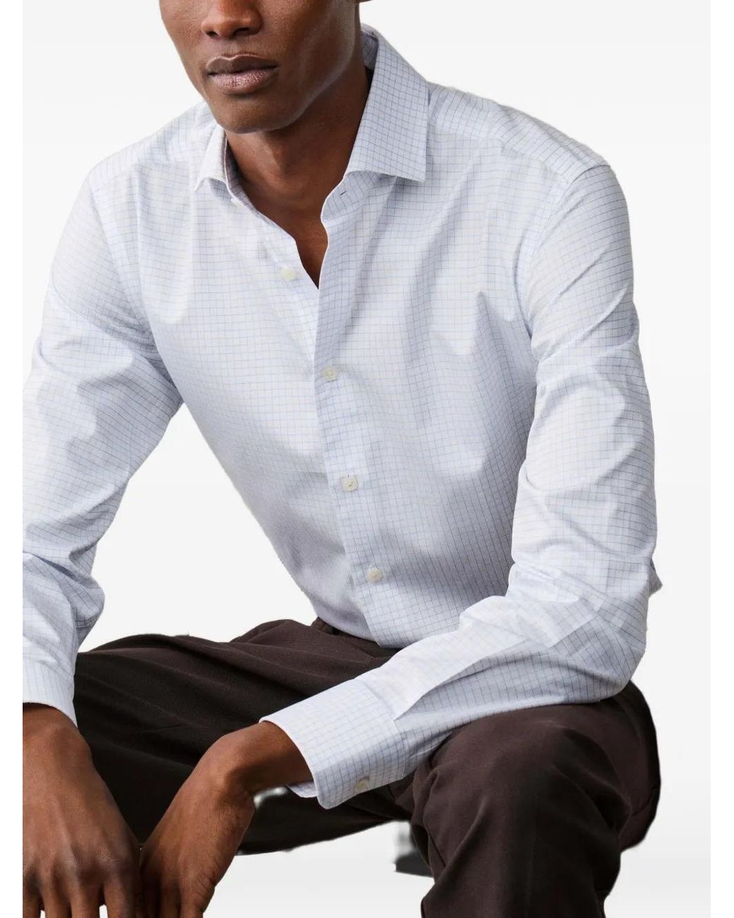 Hackett Hemd Mit Graph-Karo in White für Herren