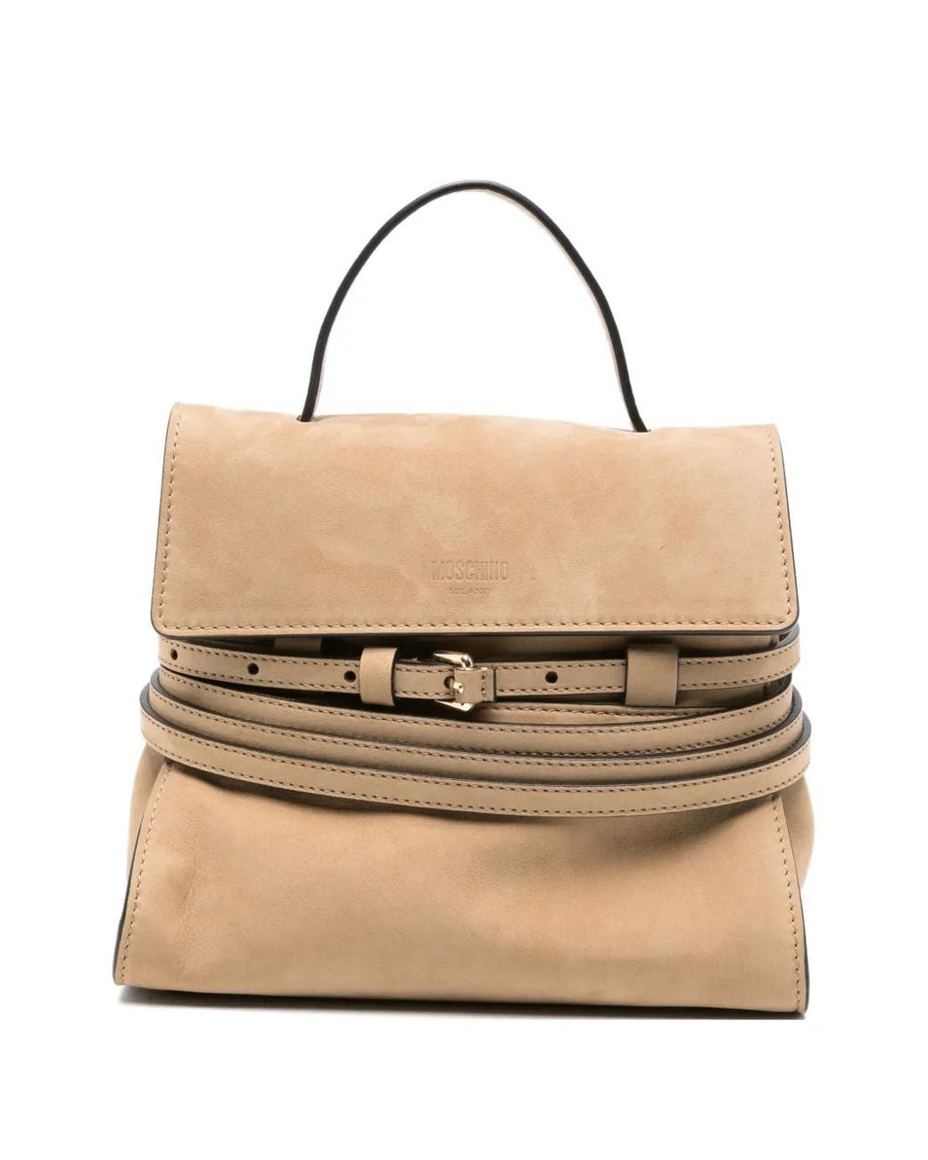 Moschino Natural Petit Sac À Main Tie Me