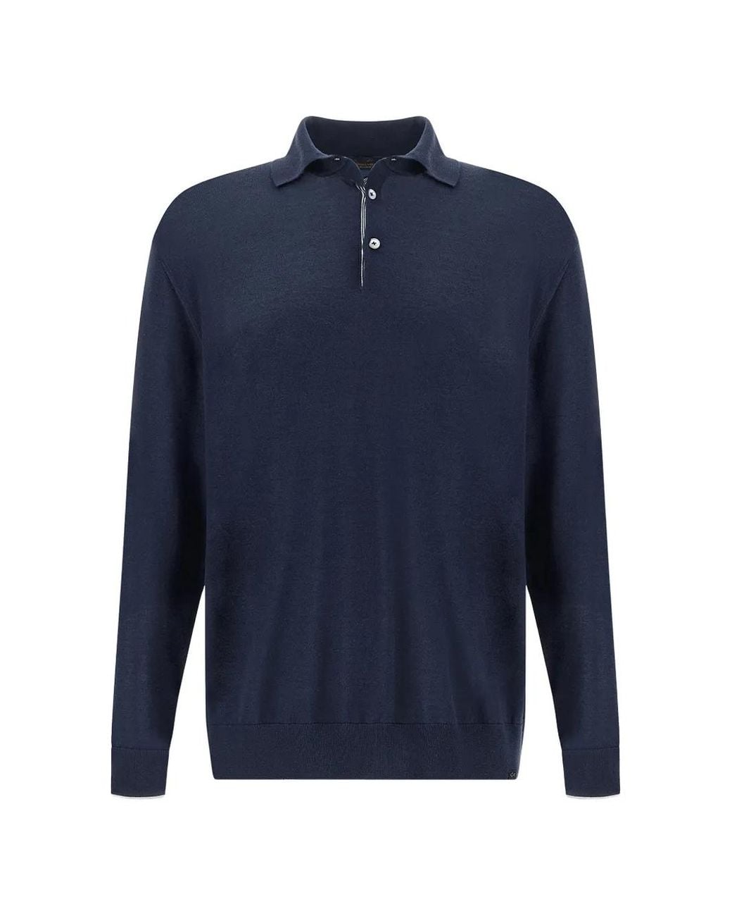 Paul & Shark Blue Buttoned Polo Shirt for men