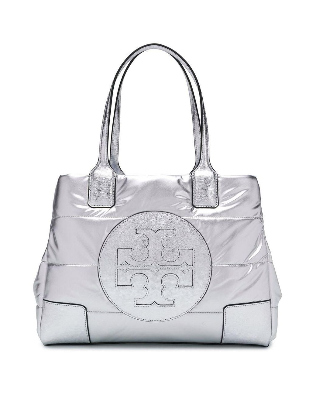 Tory Burch Ella Puffer Tote Bag in Gray | Lyst