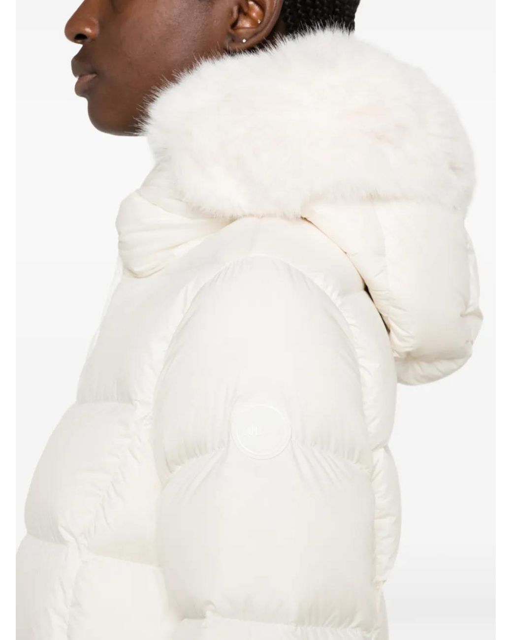 Colmar White Hooded Padded Coat