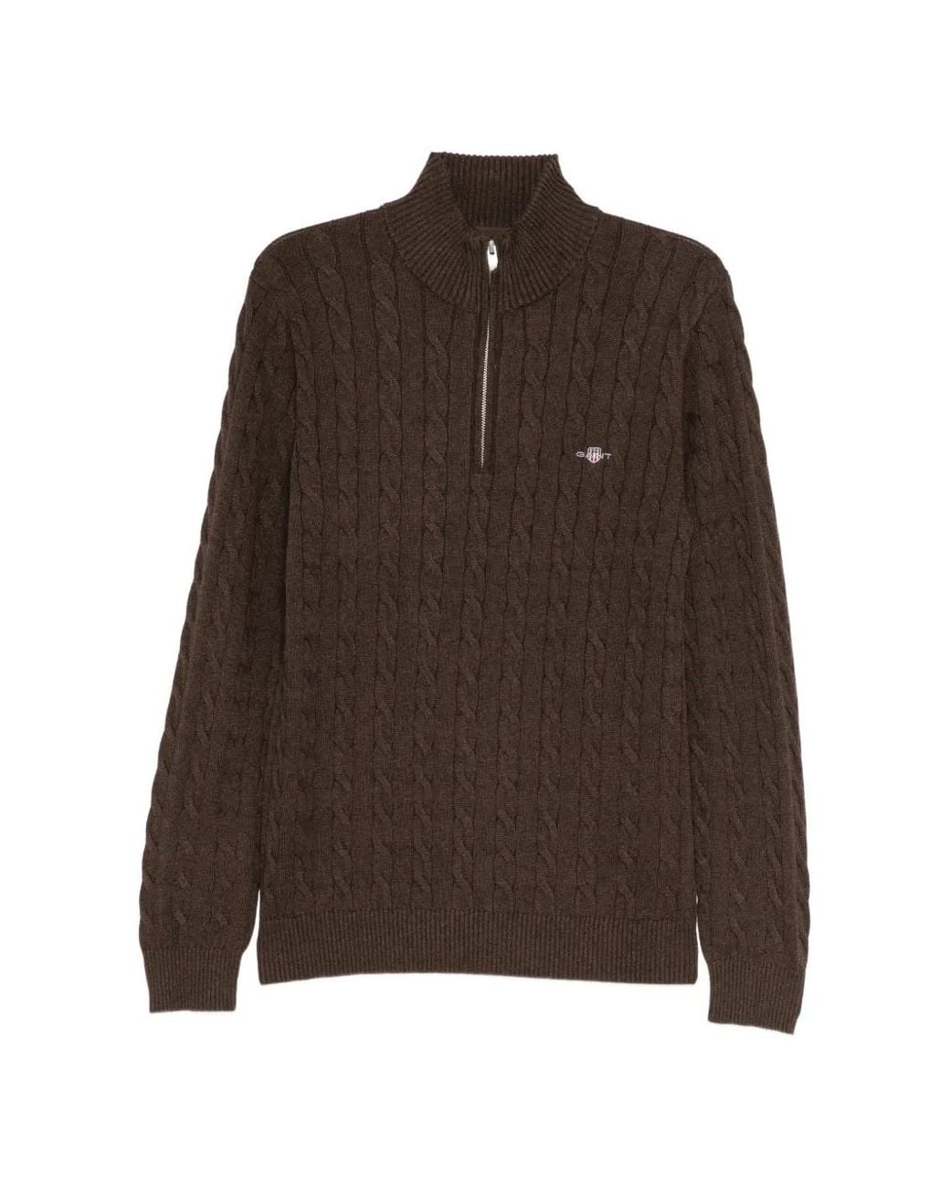 Pull À Logo Brodé Gant pour homme en coloris Brown