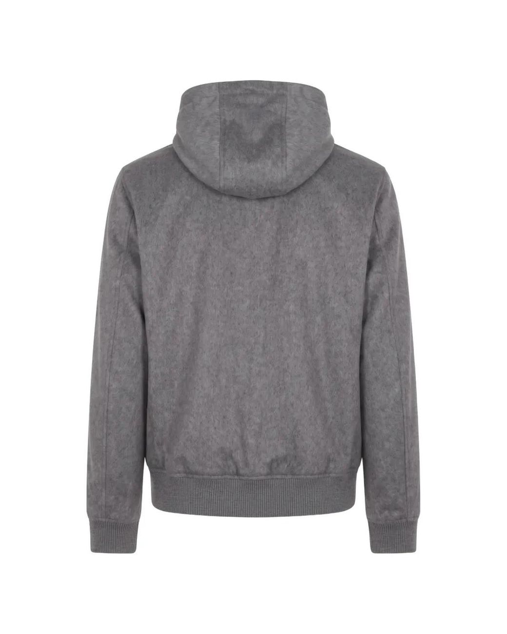 Montecore Gray Hooded Zip-Up Jacket for men