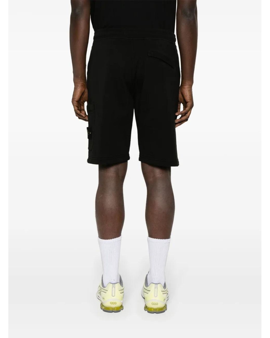 Stone Island Black Shorts for men