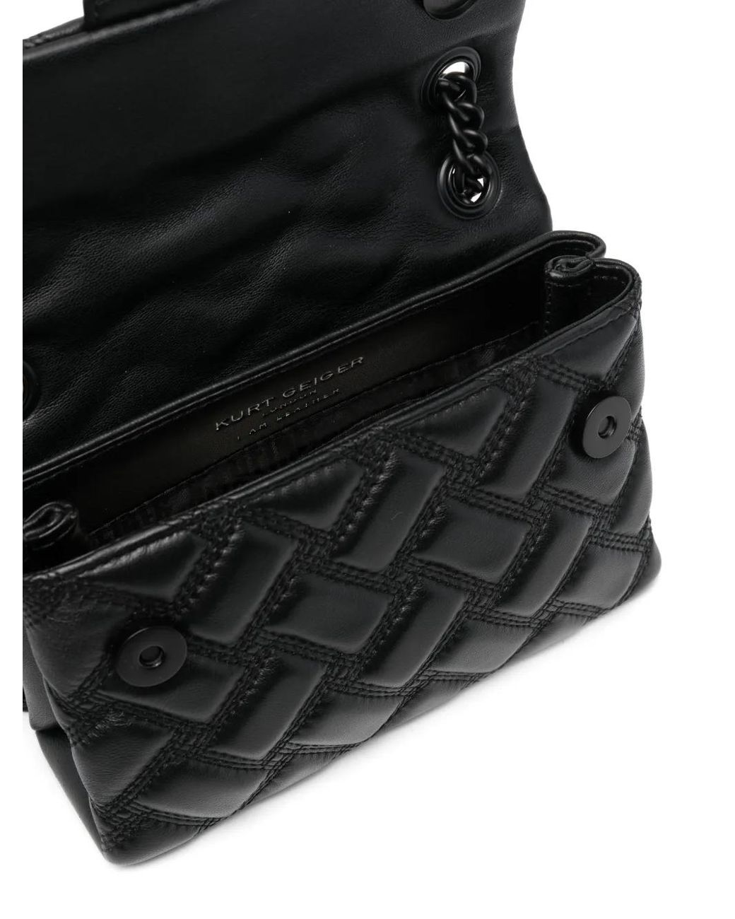 Bolso de hombro Kensington Drench Kurt Geiger de color Black