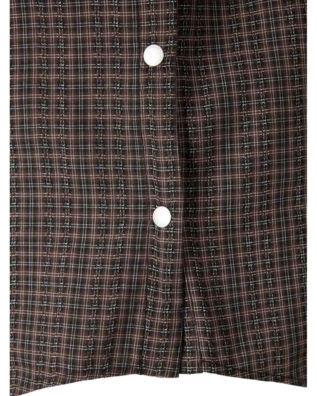 Camicia A Quadri di Carrera in Gray da Uomo