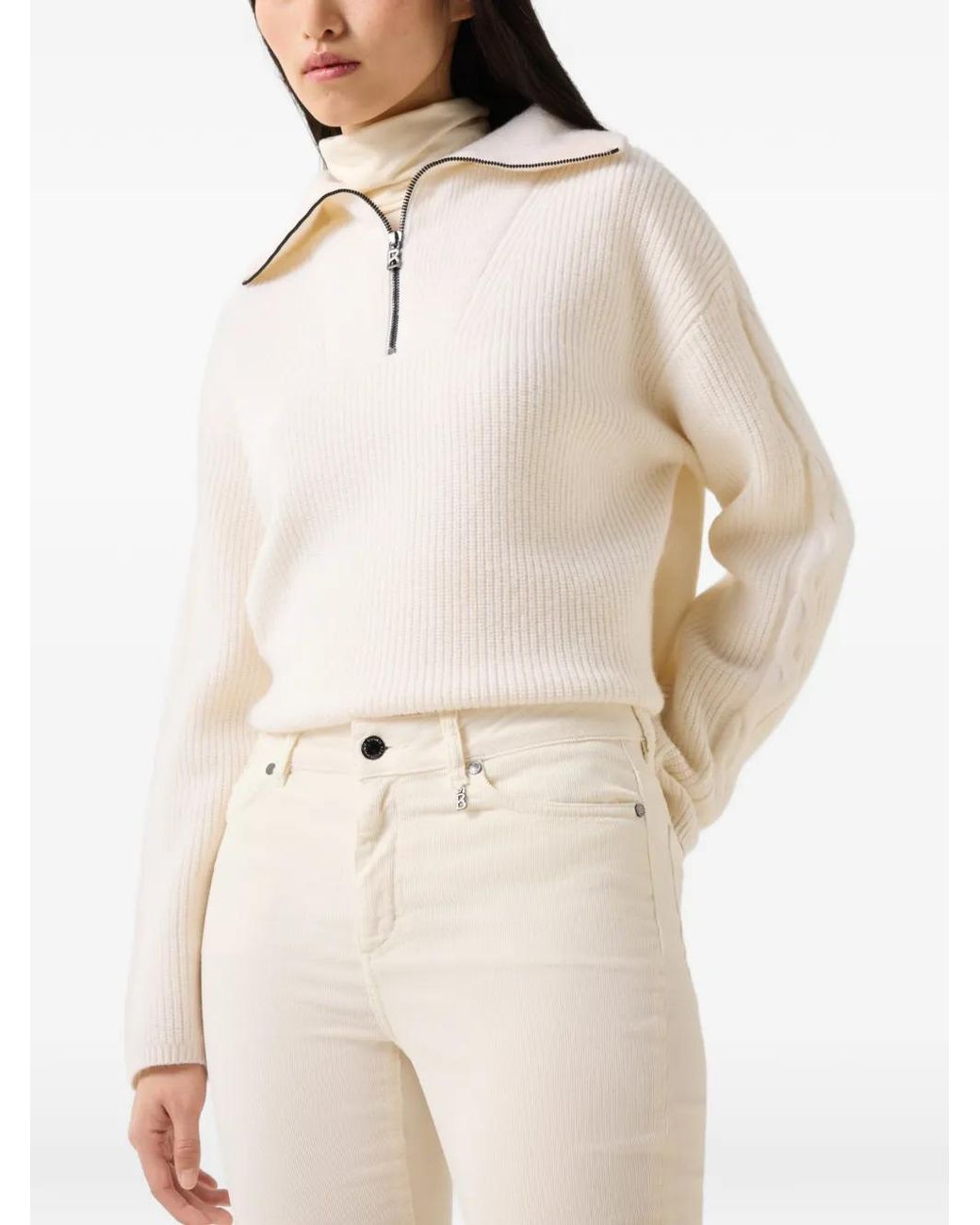 Bogner White Julie Corduroy Trousers