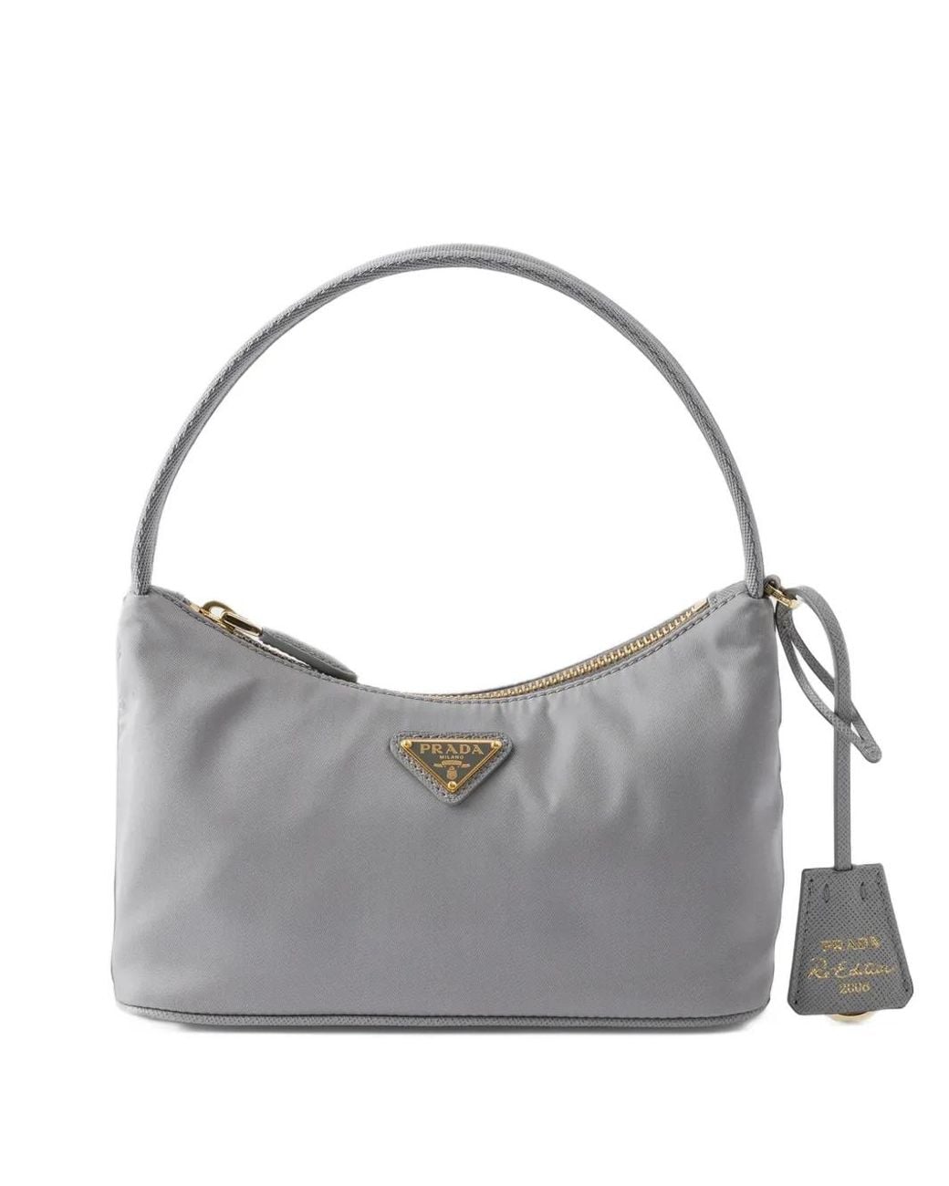 Prada Gray Re-Edition 2008 Re-Nylon Mini-Bag