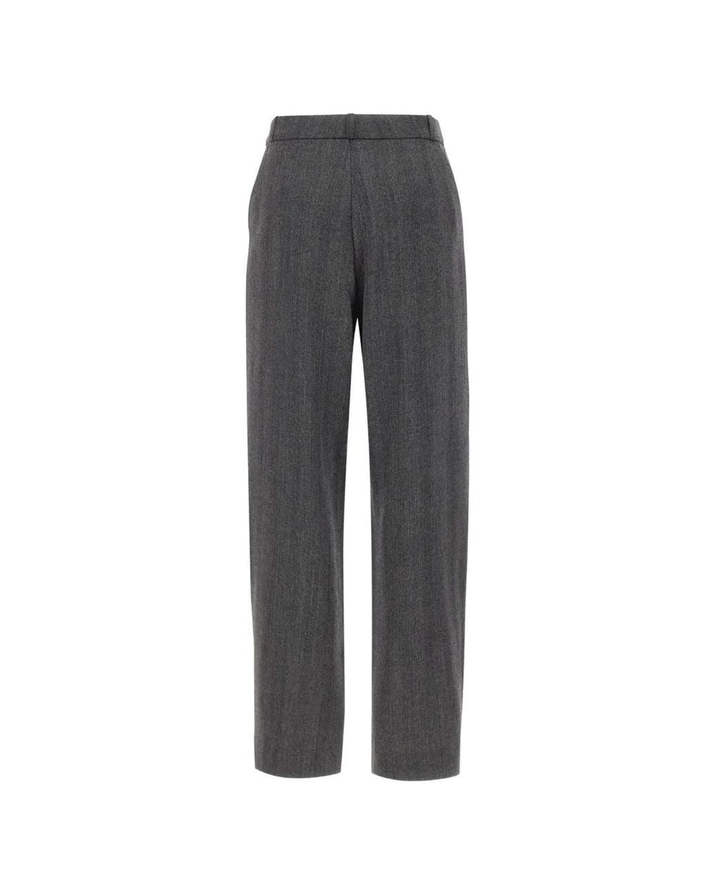 Coperni Gray Herringbone-Pattern Trousers