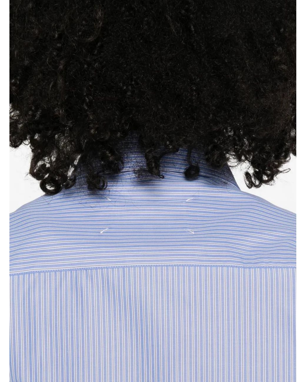 Camicia A Righe di Maison Margiela in Blue