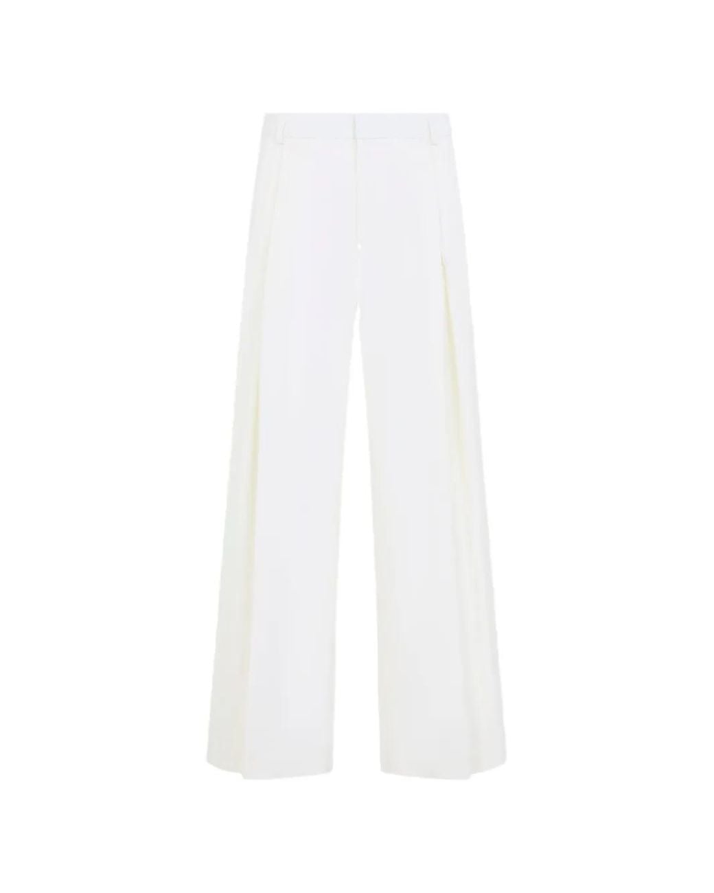Casablanca White Pleated Trousers for men