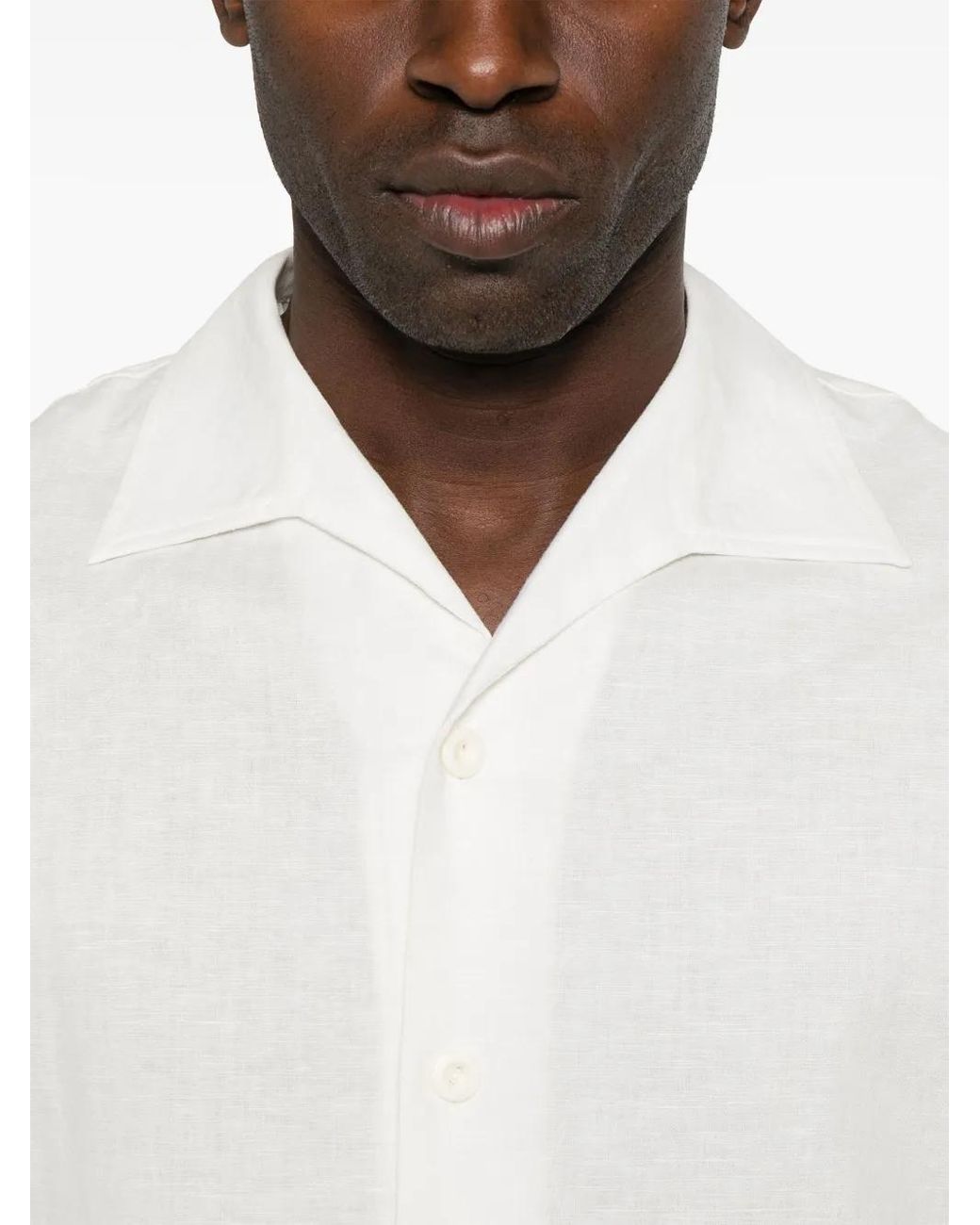 Camisa Con Botones Sandro de hombre de color White
