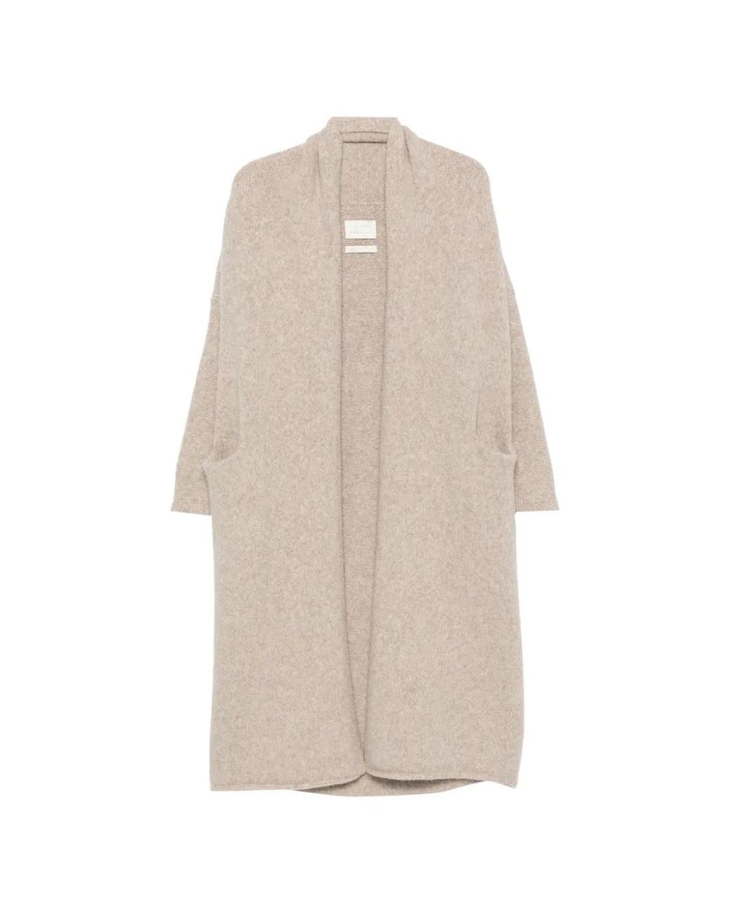 Lauren Manoogian White Open-Front Knit Coat
