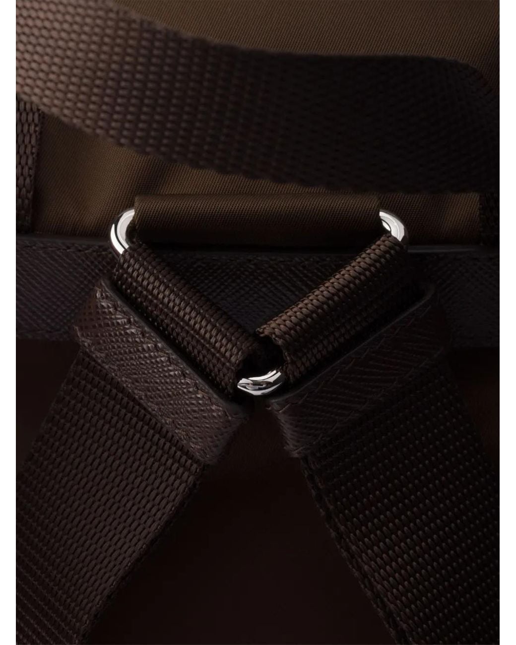 Mochila Mediana Con Bolsillos Prada de color Black