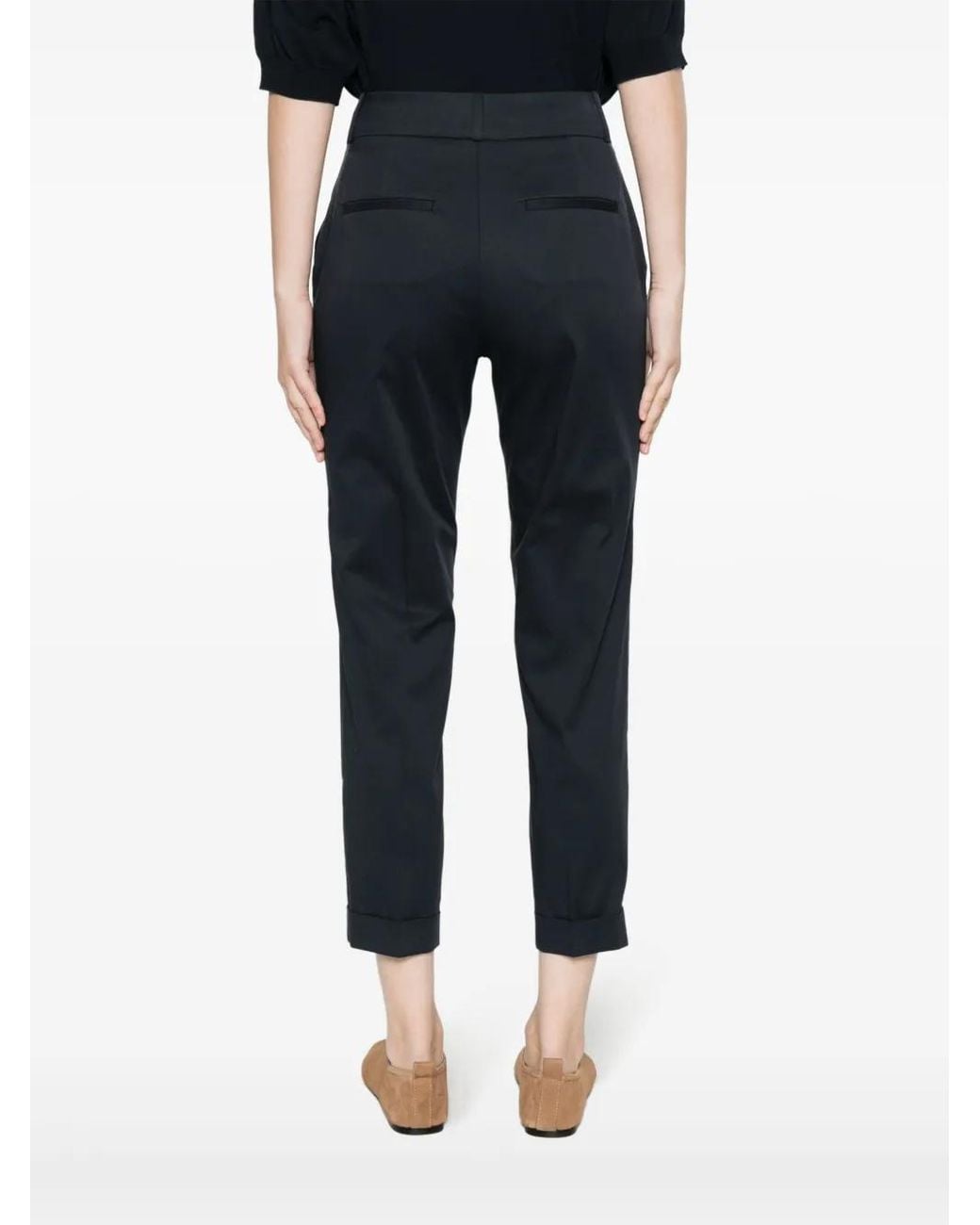 Peserico Blue Cropped Trousers