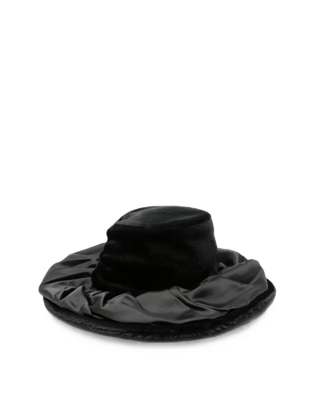 Junya Watanabe Black Gathered-Detail Hat