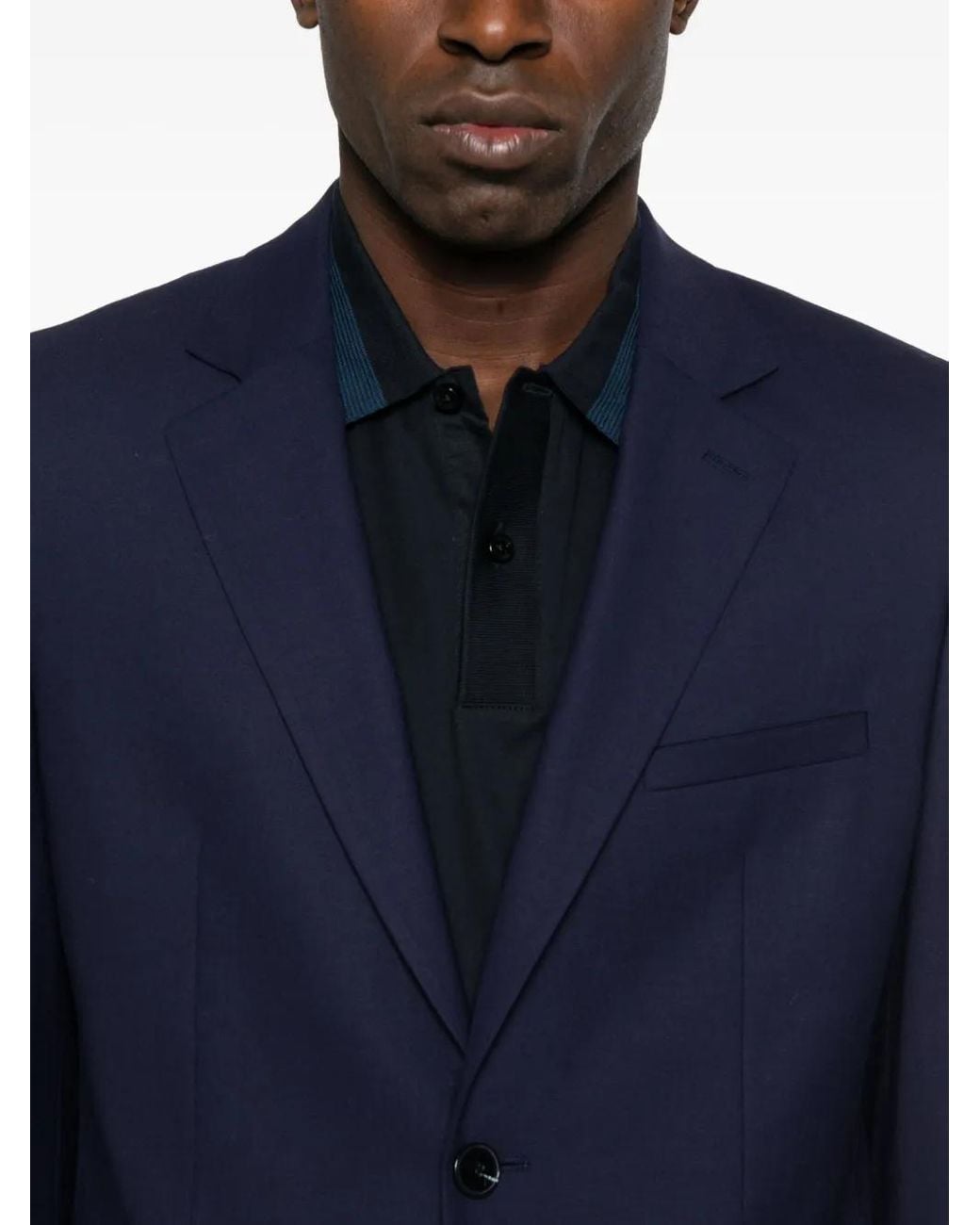 HUGO Blue Wool Suit for men