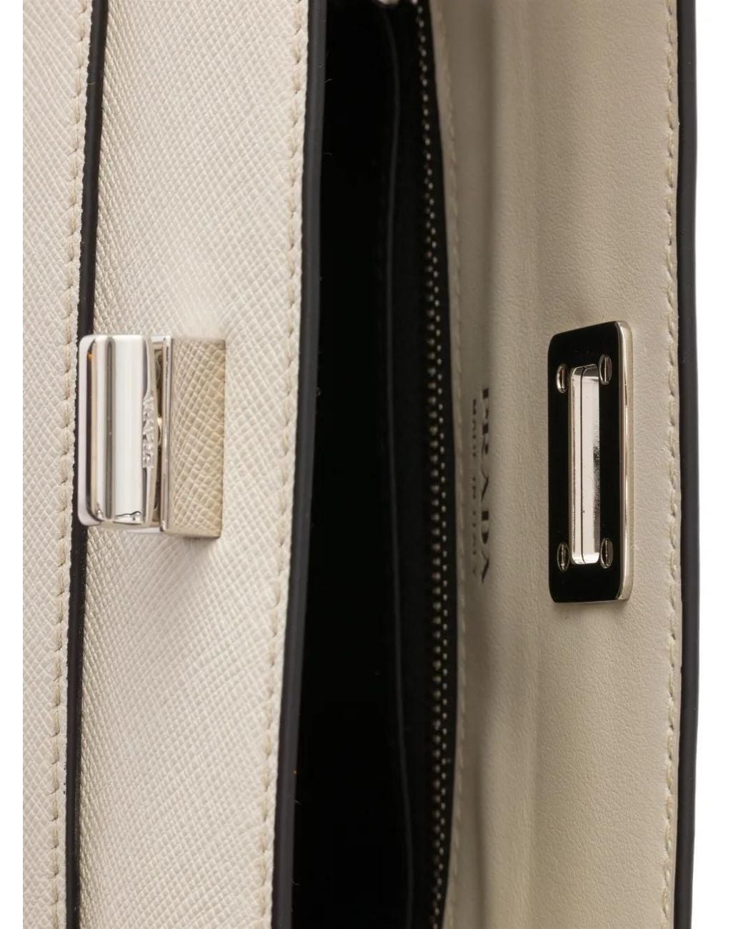 Prada White Avoir Saffiano Mini-Bag