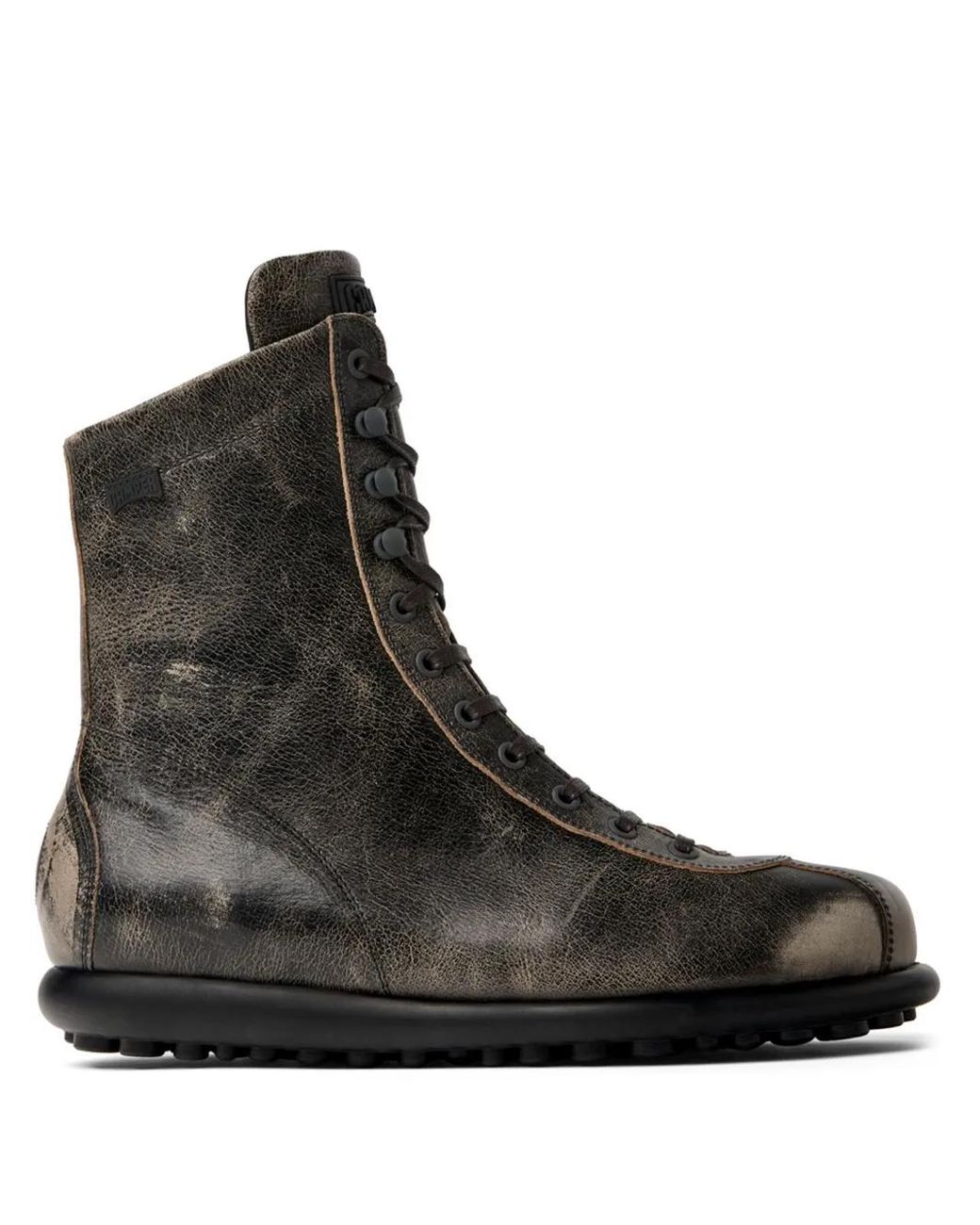 Camper Black Ariel Lace-Up Leather Boots