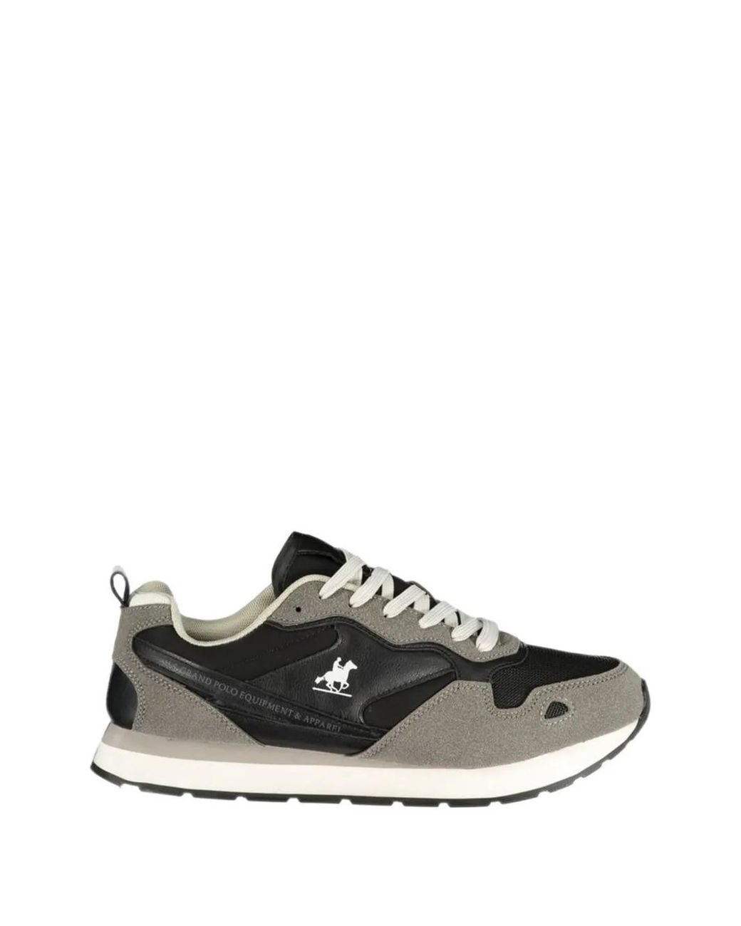 U.S. Grand White Logo-Print Panelled Sneakers for men