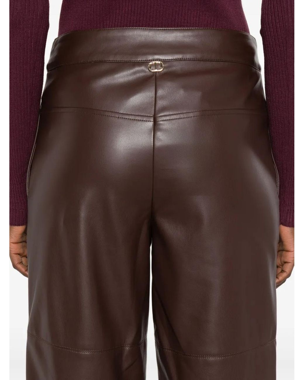 Twinset Gray Panelled Trousers
