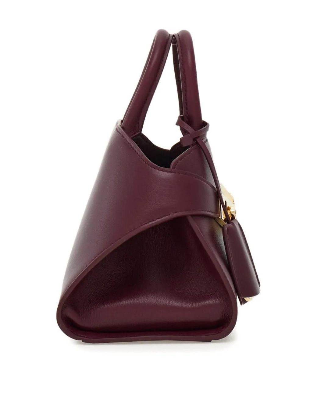 Ferragamo Purple Hug Handbag Xs