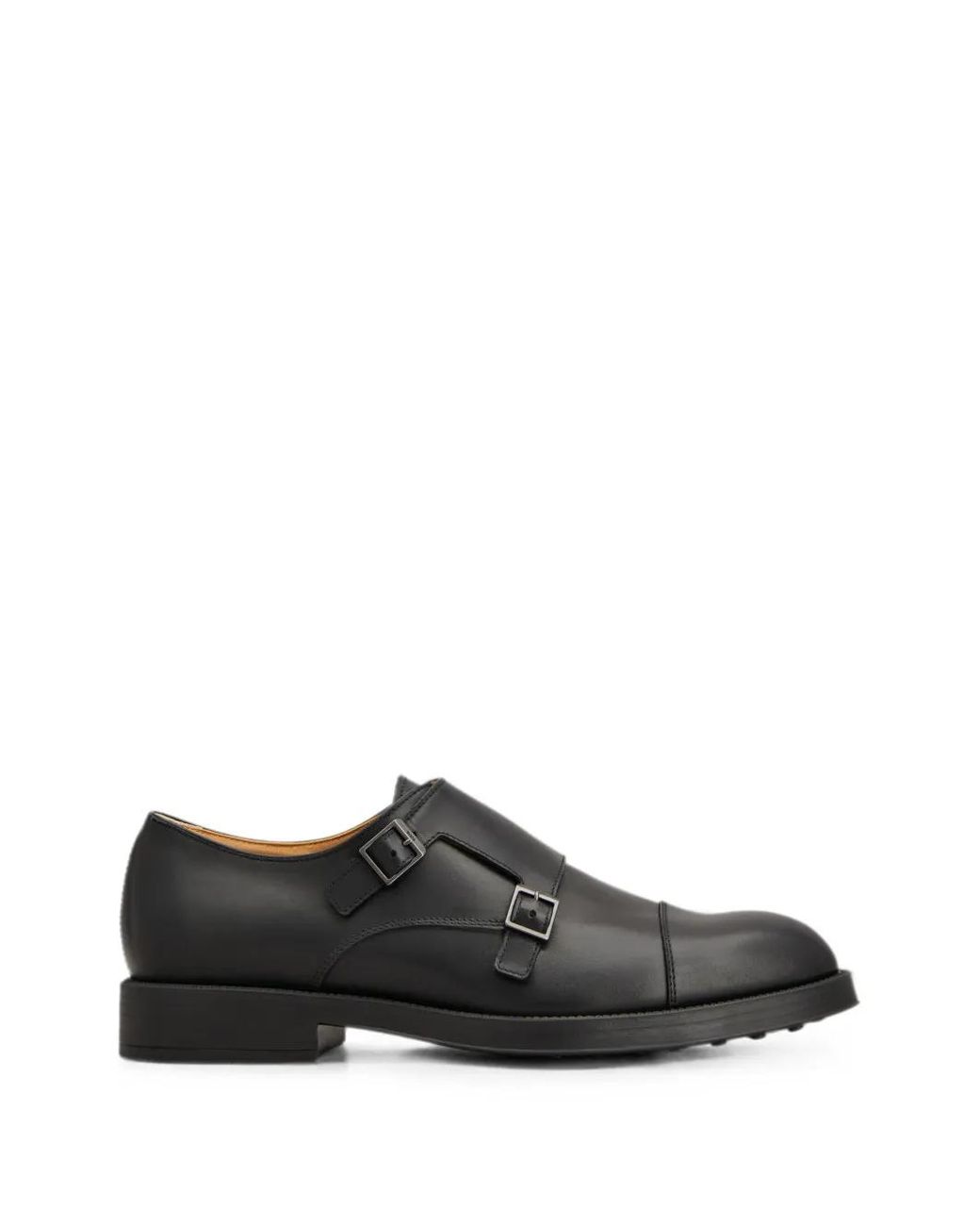 Tod's Black Double-Strap Monk Shoes for men