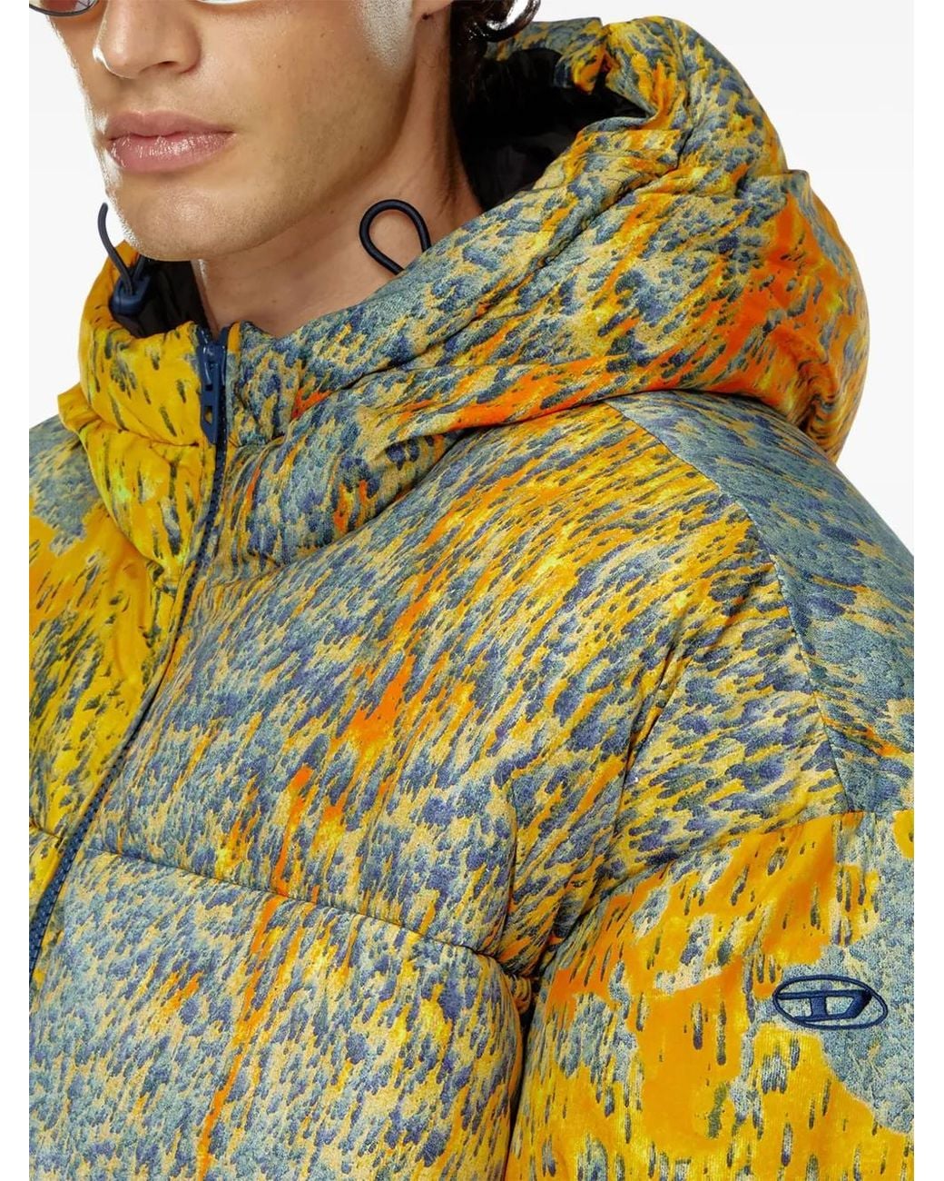 DIESEL Yellow W-Bogaert Padded Jacket for men