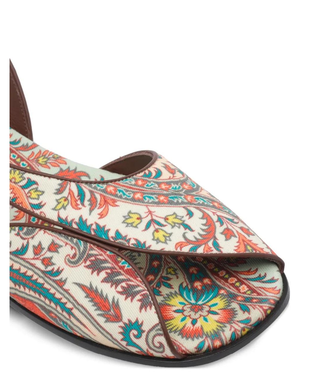 Etro Multicolor Paisley Printed Sandals