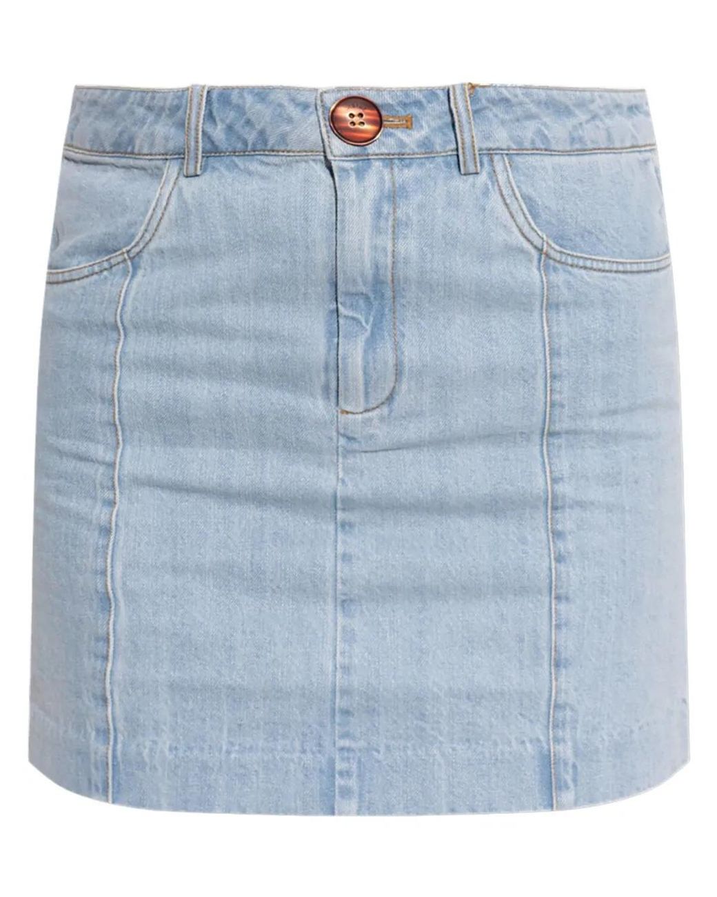 Gestuz Blue Vella Mini Skirt