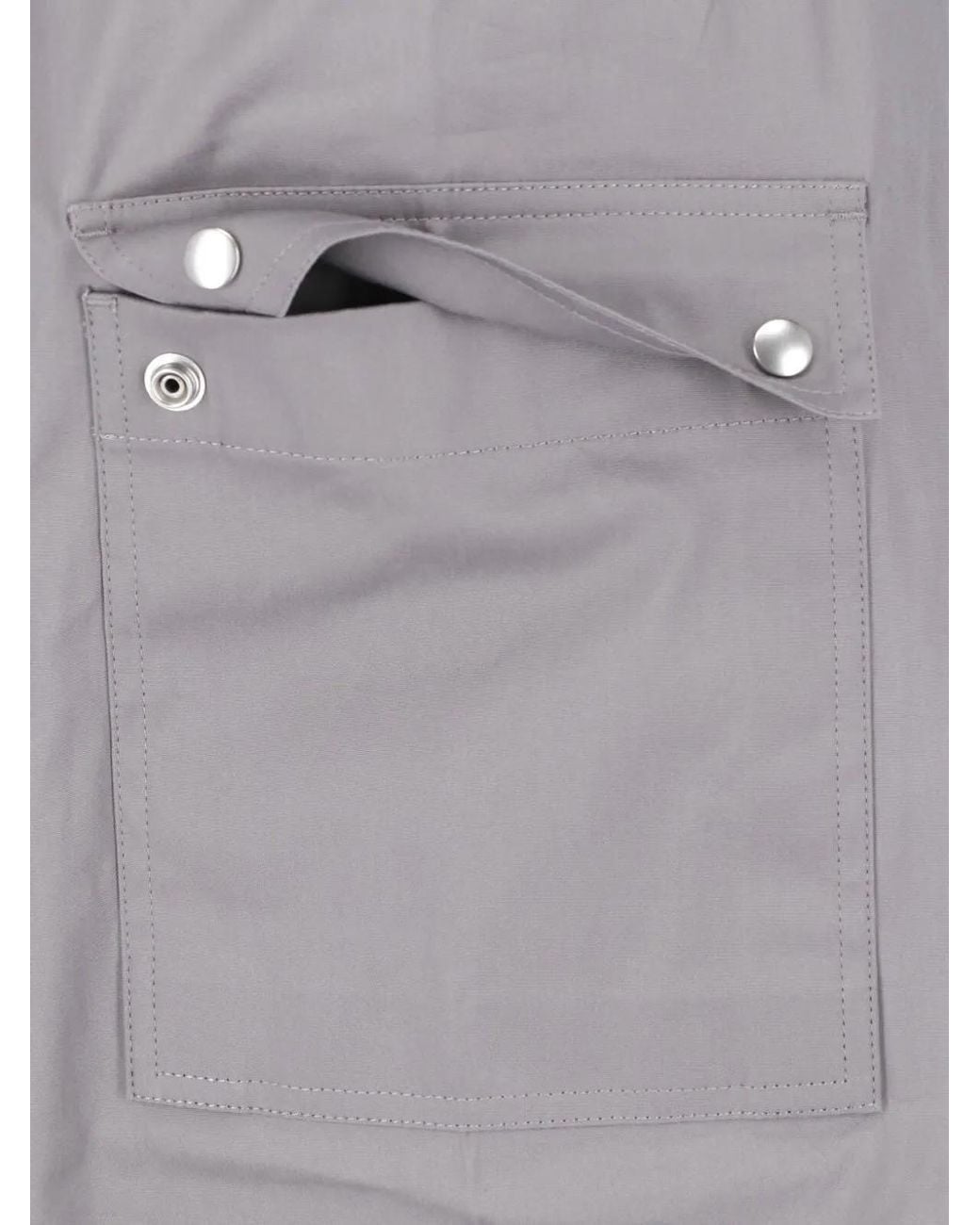 Rick Owens Gray Drawstring Wide-Leg Trousers for men
