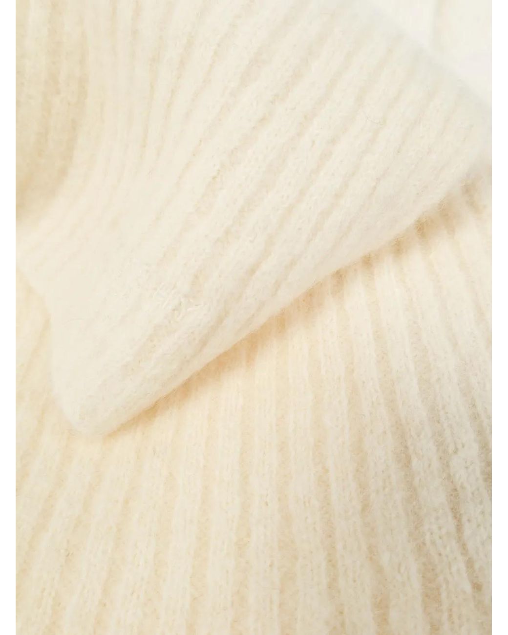 Givenchy Natural Ribbed-Knit Scarf