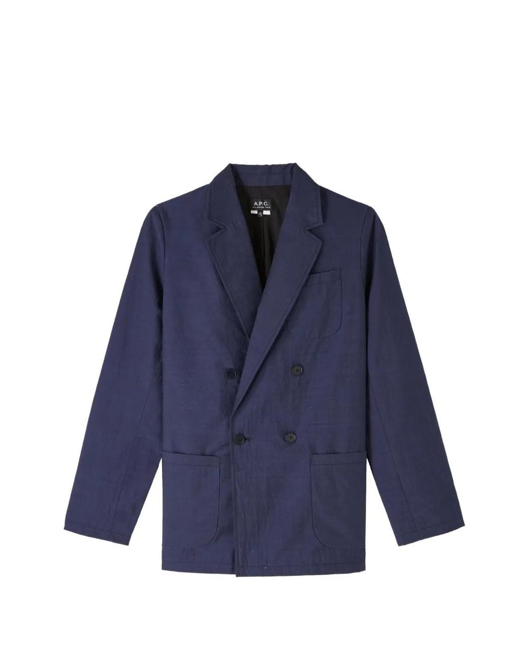 A.P.C. Jack Met Dubbele Rij Knopen in het Blue