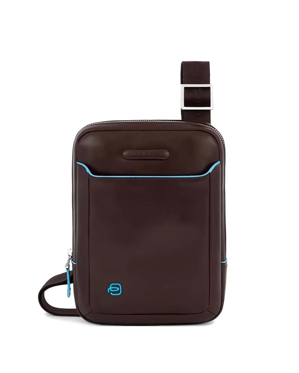 Piquadro Brown Leather Laptop Bag for men