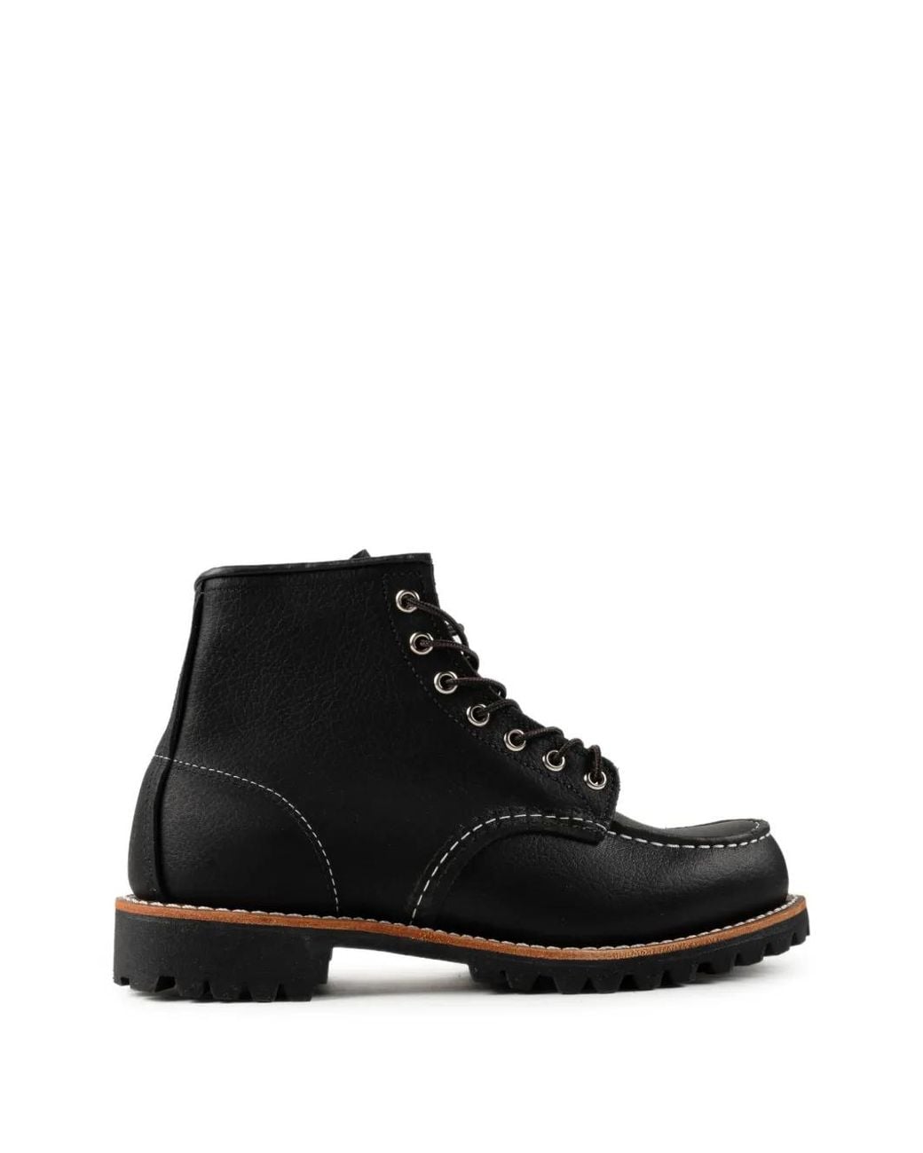 Red Wing Black Roughneck Combat Boots for men