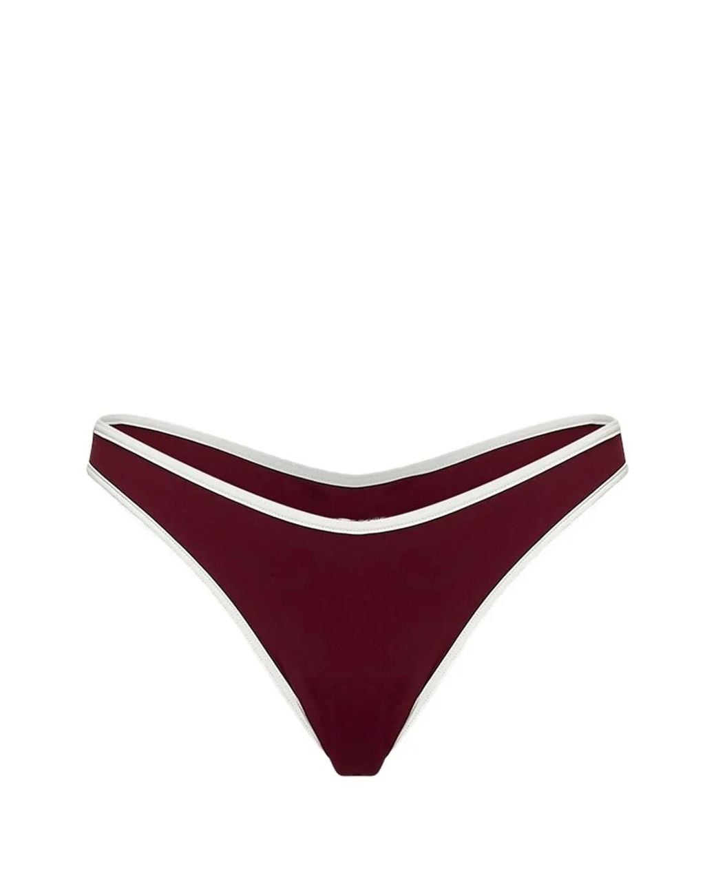 Mc2 Saint Barth Purple Terry Naomi Swim Briefs With Piping