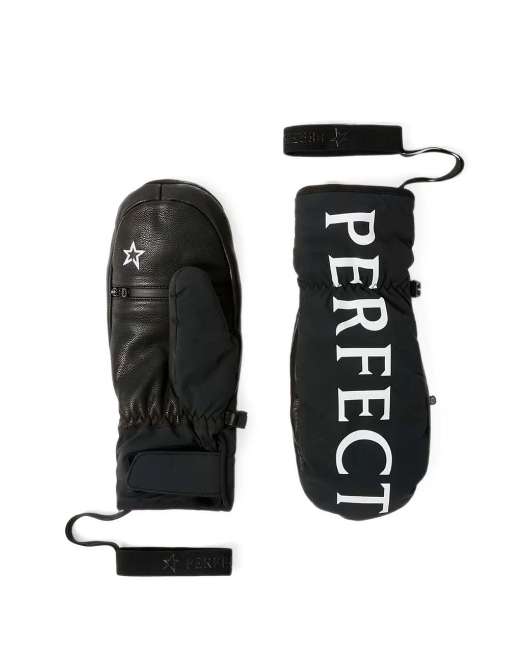 Perfect Moment Black Fäustlinge Mit Logo-Print