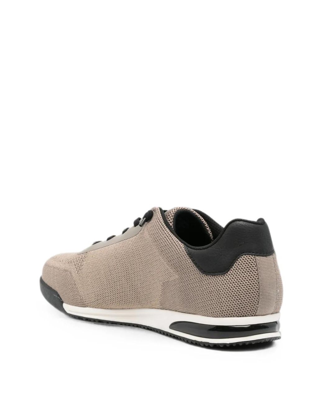 Bugatti White Logo-Patch Mesh Sneakers for men