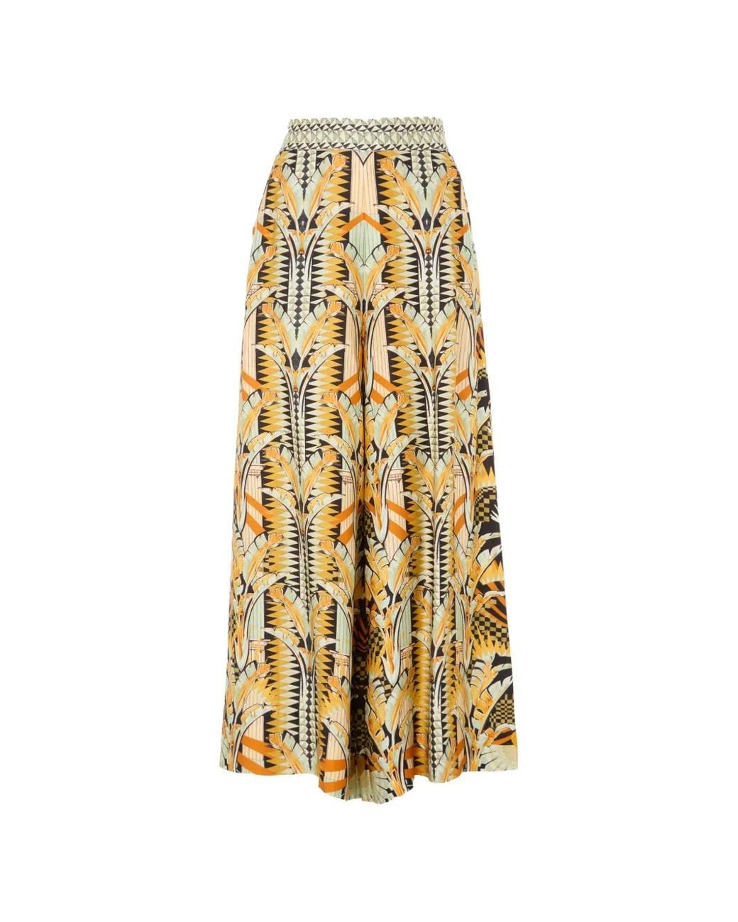 Temperley London Metallic Odette Printed Trousers