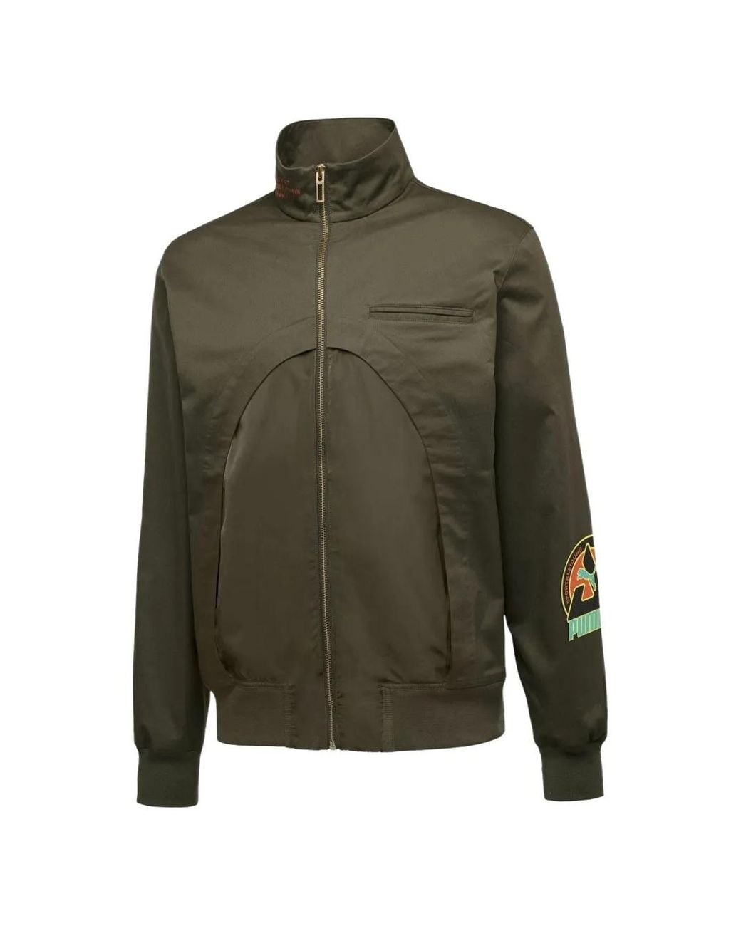 PUMA Green Zip Sweatshirt for men