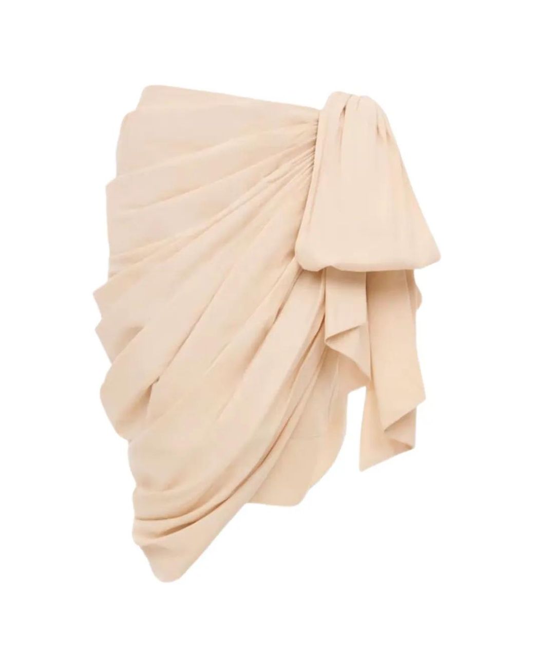 Falda Midi Drapeada Chloé de color White