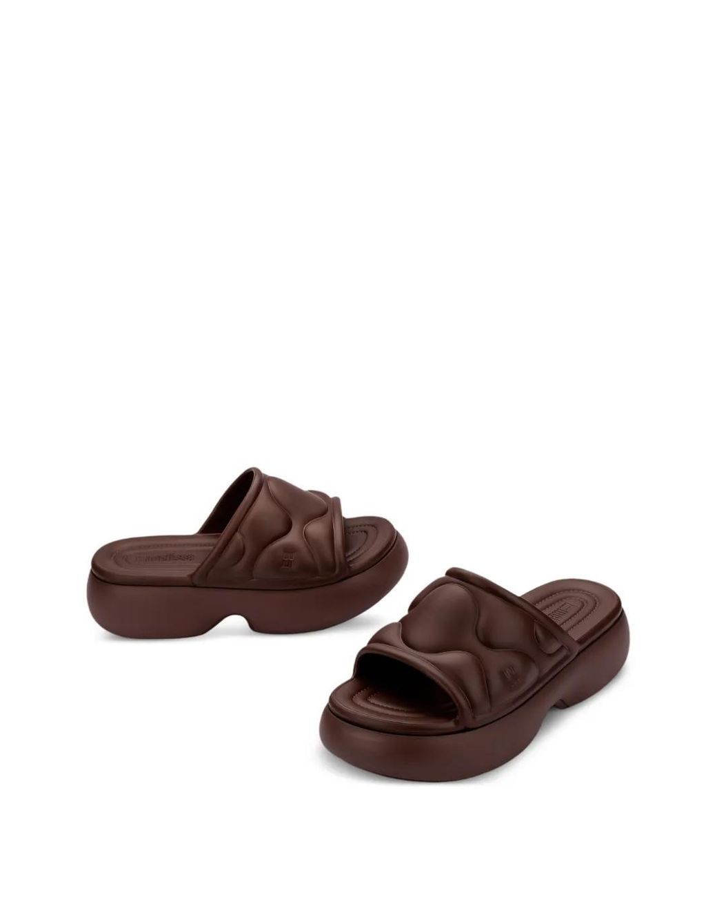 Melissa Brown Free Puff Platform Slides