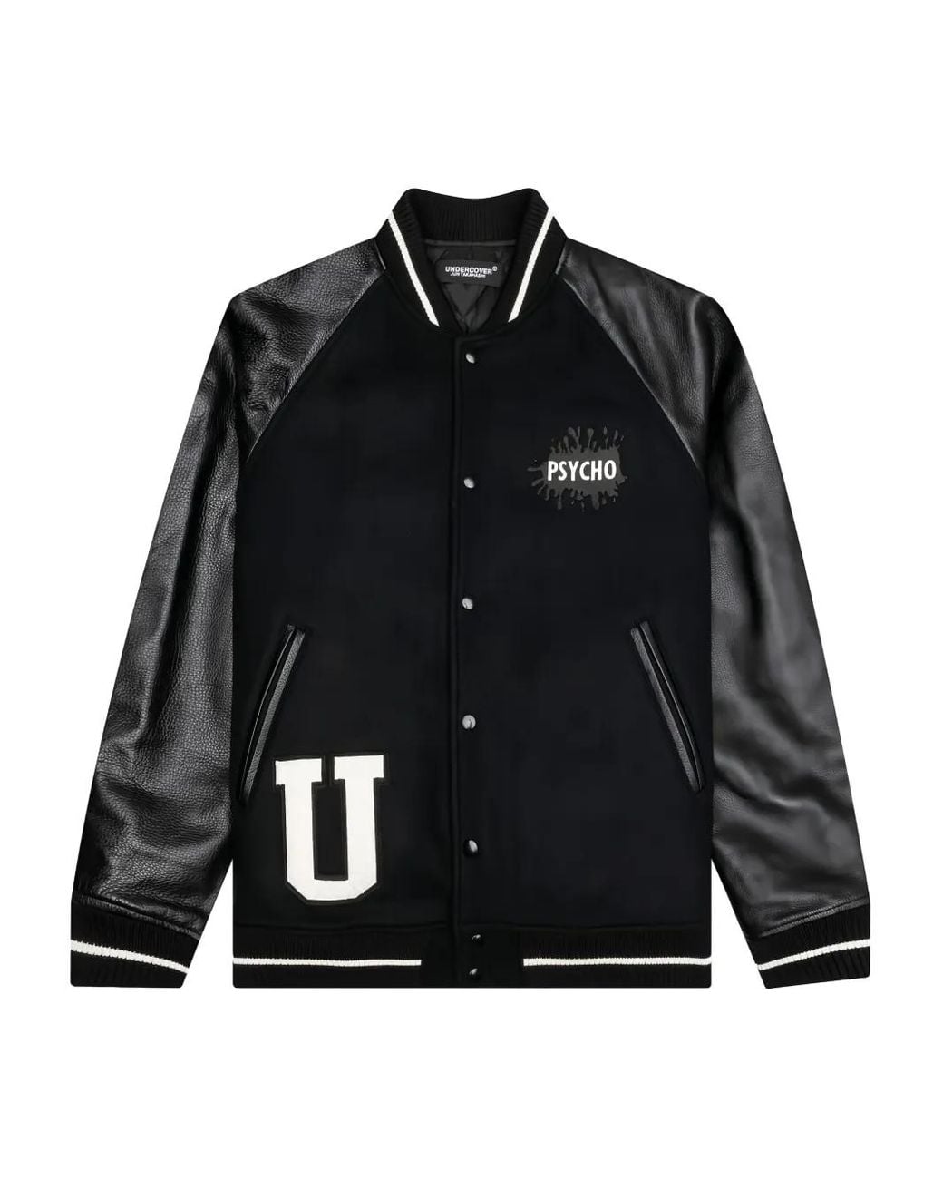 Chaqueta Bómber Psycho Undercover de hombre de color Black
