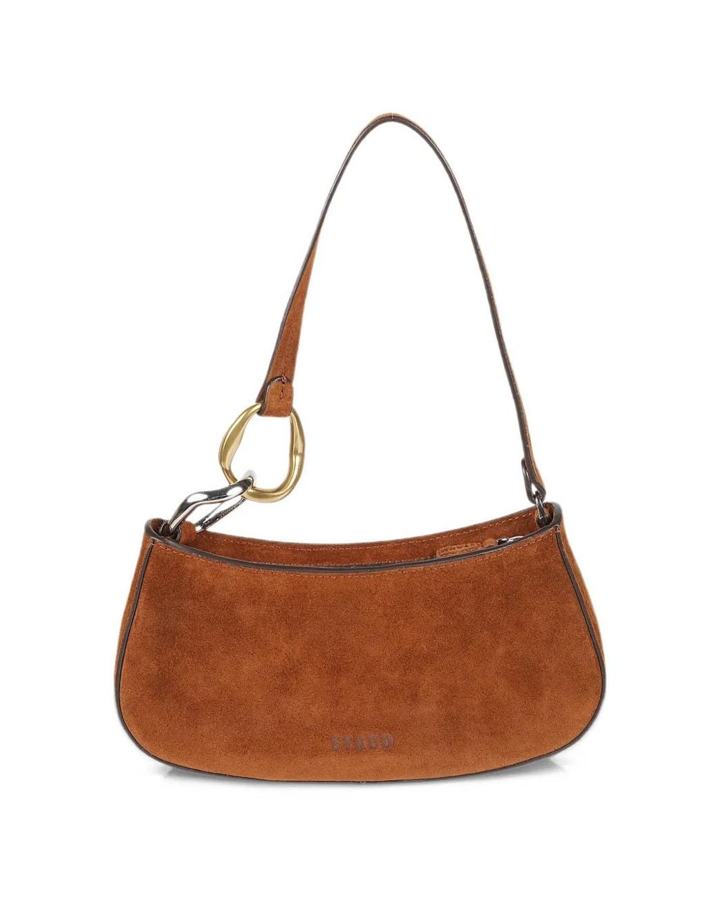 Staud Brown Sac Porté Épaule Ollie À Bride En Chaîne