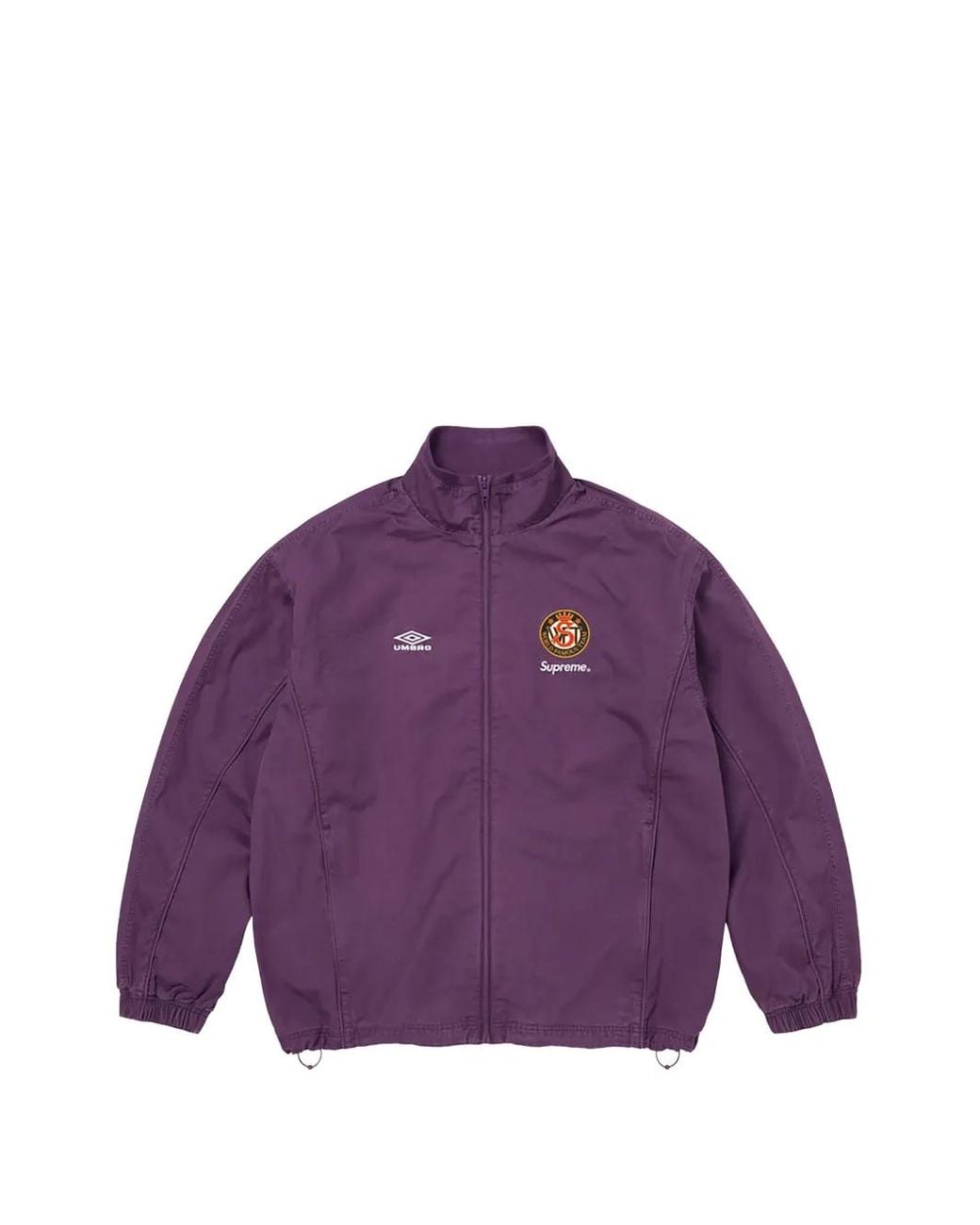 Supreme Purple X Umbro Zip-Up Cotton Track Jacket for men