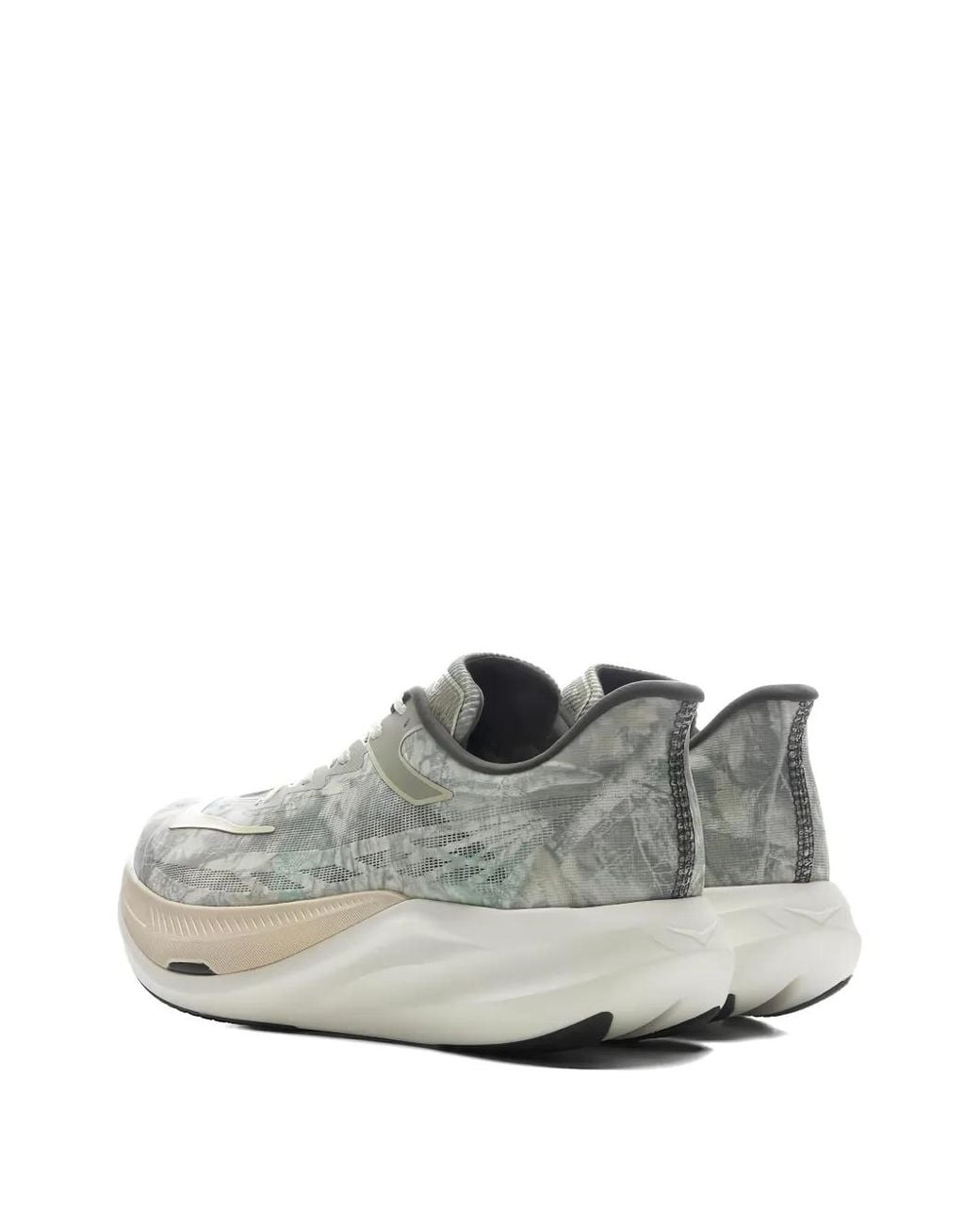 Hoka One One White X John Elliott Rocket X 3 Spray-Pattern Sneakers