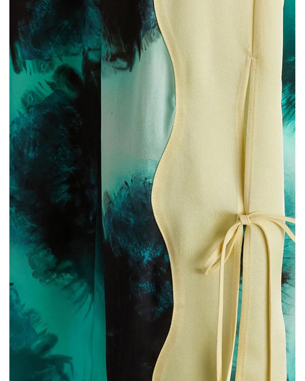 Del Core Green Printed Trousers