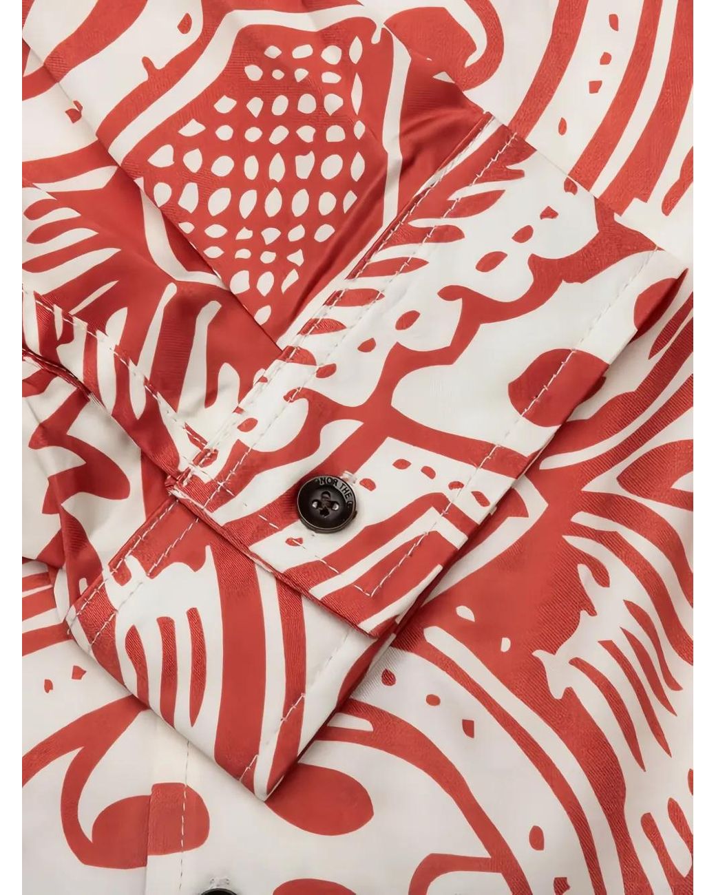 Honor The Gift Red Patterned-Print Long-Sleeves Shirt for men